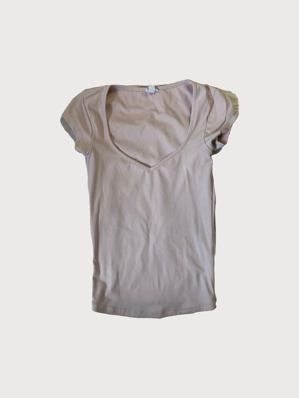Garage Women's Scoop Neck Short Sleeve Top - Baby Pink